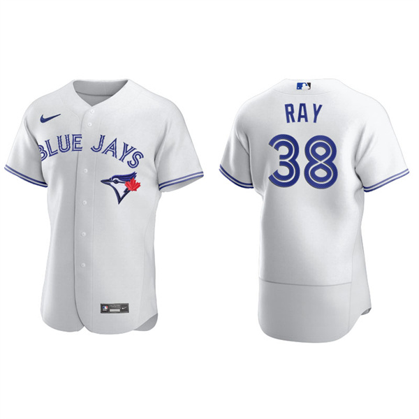 Men's Toronto Blue Jays Robbie Ray White Authentic Home Jersey