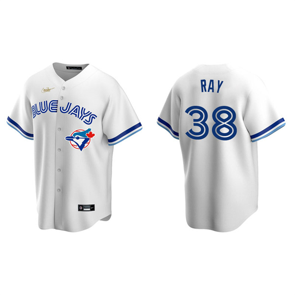 Men's Toronto Blue Jays Robbie Ray White Cooperstown Collection Home Jersey