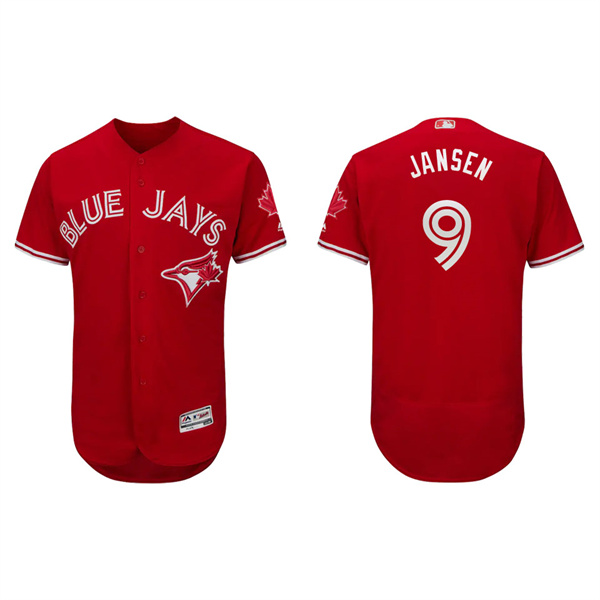 Men's Danny Jansen Toronto Blue Jays Scarlet Canada Day Authentic Flex Base Jersey