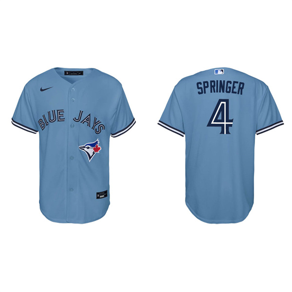 Youth George Springer Toronto Blue Jays White Replica Jersey
