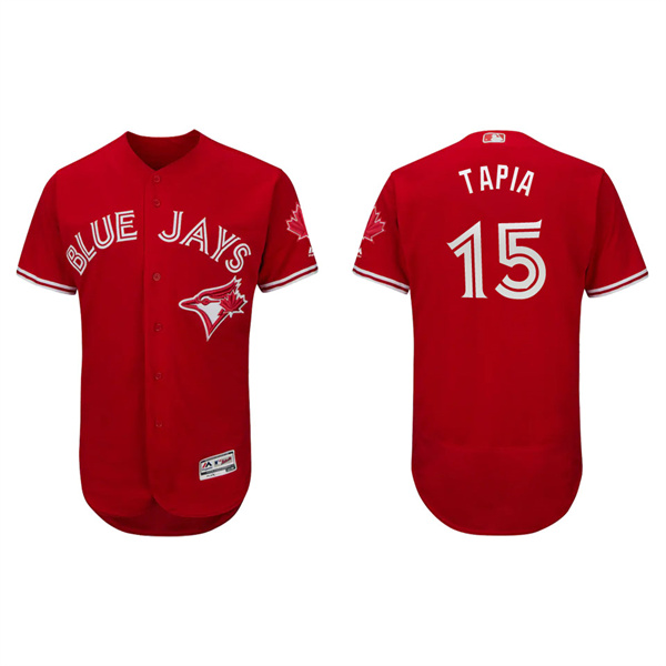 Men's Raimel Tapia Toronto Blue Jays Scarlet Canada Day Authentic Flex Base Jersey