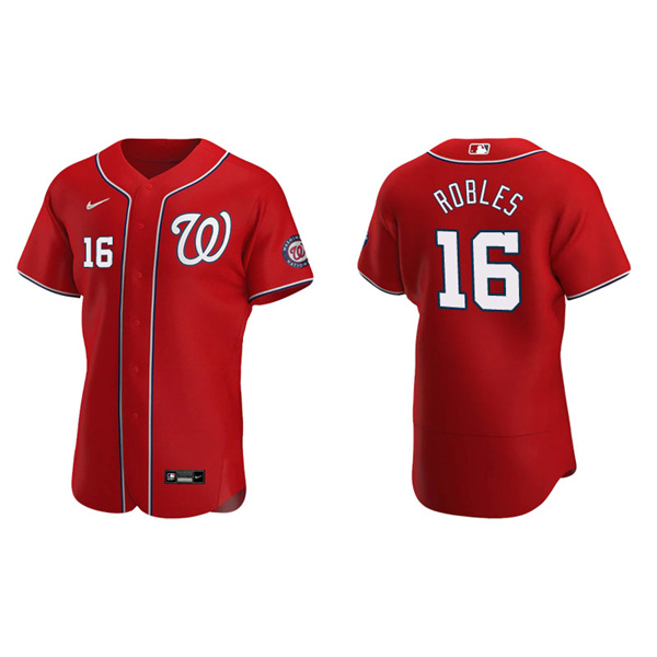 Men's Washington Nationals Victor Robles Red Authentic Alternate Jersey