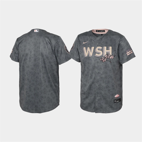 Youth Washington Nationals Replica Gray 2022 City Connect Jersey