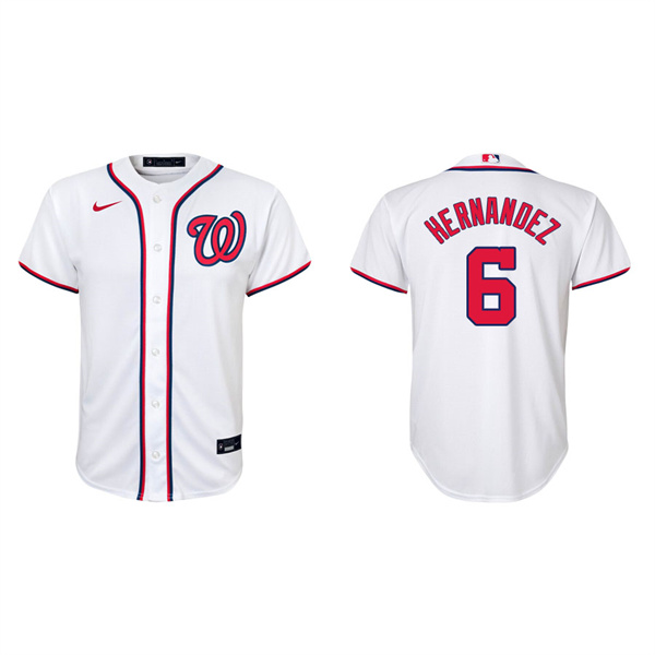 Youth Cesar Hernandez Washington Nationals White Replica Home Jersey