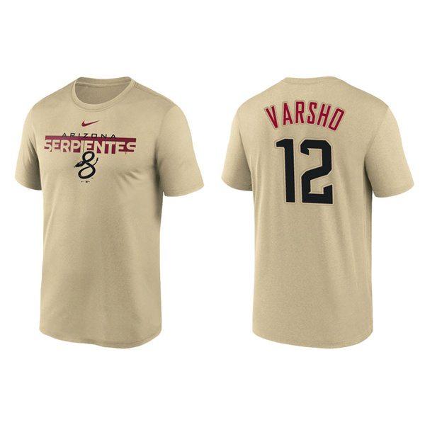 Daulton Varsho Arizona Diamondbacks 2022 City Connect Legend Performance T-Shirt Gold