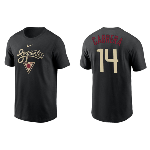 Men's Arizona Diamondbacks Asdrubal Cabrera Black 2021 City Connect Graphic T-Shirt