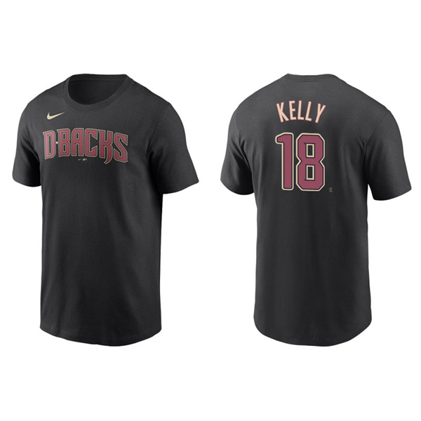 Men's Arizona Diamondbacks Carson Kelly Black Name & Number Nike T-Shirt