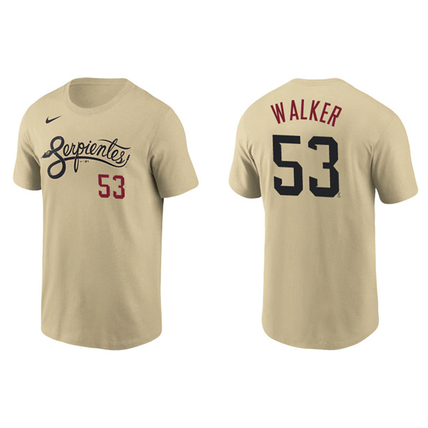 Men's Arizona Diamondbacks Christian Walker Gold 2021 City Connect T-Shirt