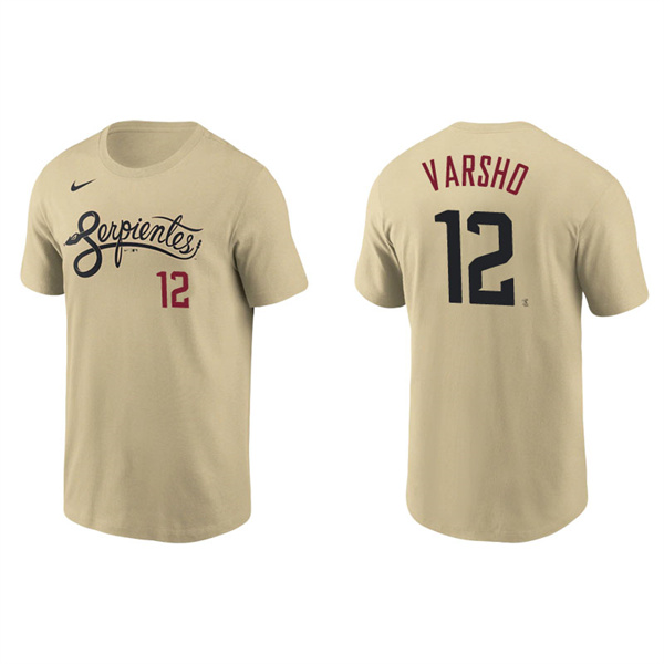 Men's Arizona Diamondbacks Daulton Varsho Gold 2021 City Connect T-Shirt