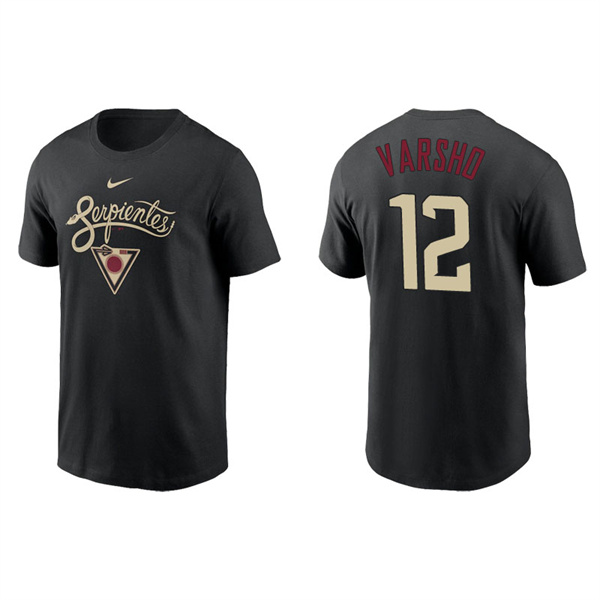 Men's Arizona Diamondbacks Daulton Varsho Black 2021 City Connect Graphic T-Shirt