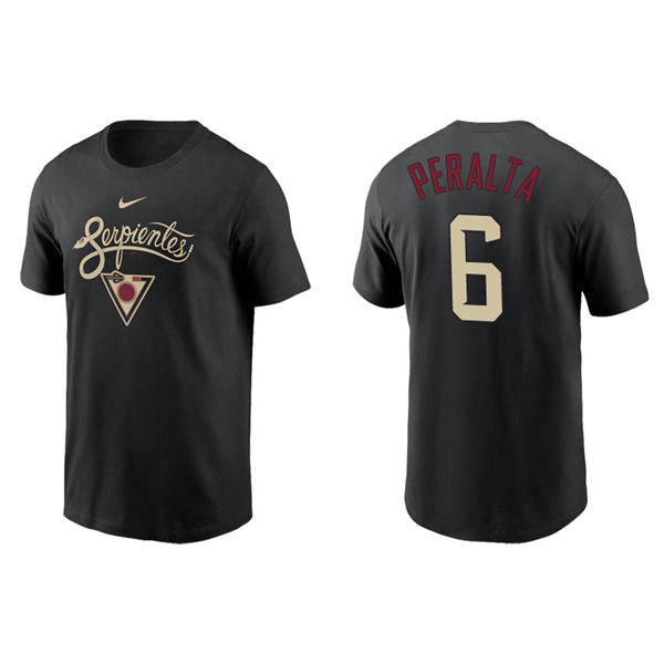 Men's Arizona Diamondbacks David Peralta Black 2021 City Connect Graphic T-Shirt