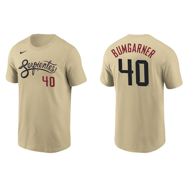 Men's Arizona Diamondbacks Madison Bumgarner Gold 2021 City Connect T-Shirt