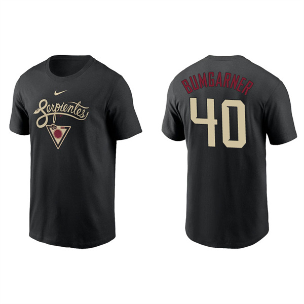 Men's Arizona Diamondbacks Madison Bumgarner Black 2021 City Connect Graphic T-Shirt