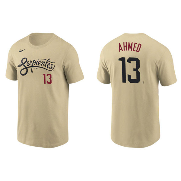 Men's Arizona Diamondbacks Nick Ahmed Gold 2021 City Connect T-Shirt