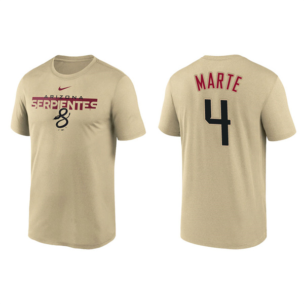 Ketel Marte Arizona Diamondbacks 2022 City Connect Legend Performance T-Shirt Gold