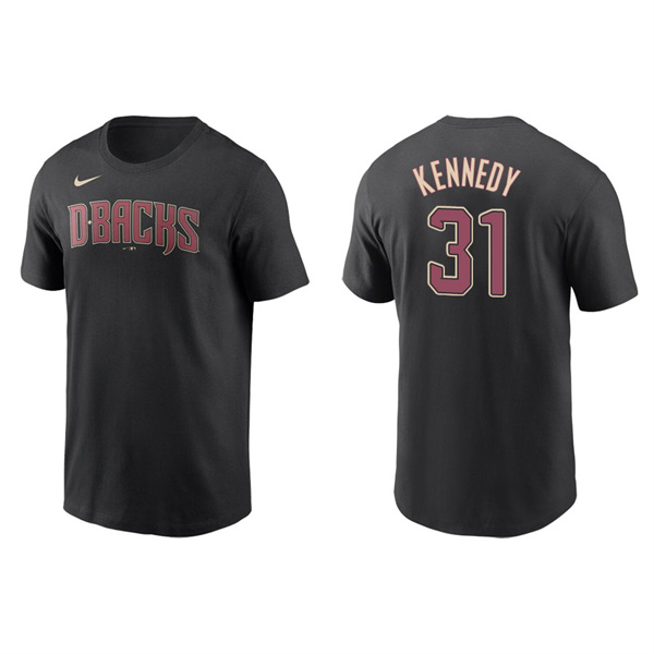 Men's Arizona Diamondbacks Ian Kennedy Black Name & Number Nike T-Shirt