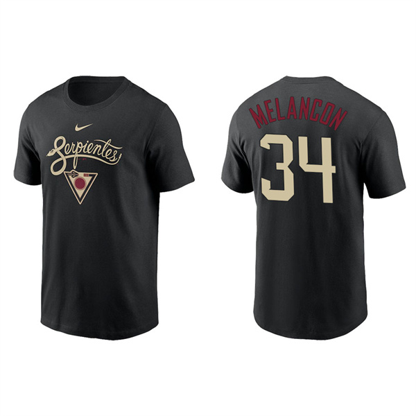 Men's Arizona Diamondbacks Mark Melancon Black 2021 City Connect Graphic T-Shirt