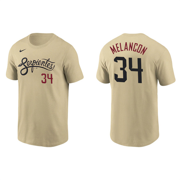 Men's Arizona Diamondbacks Mark Melancon Gold 2021 City Connect T-Shirt
