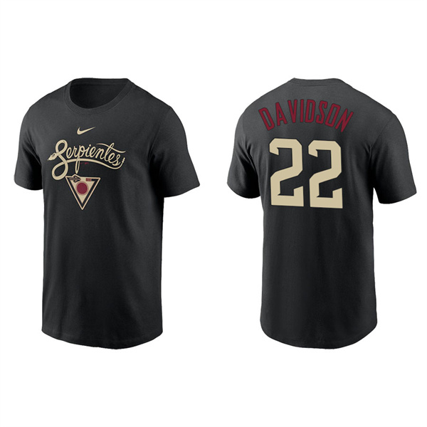 Men's Arizona Diamondbacks Matt Davidson Black 2021 City Connect Graphic T-Shirt