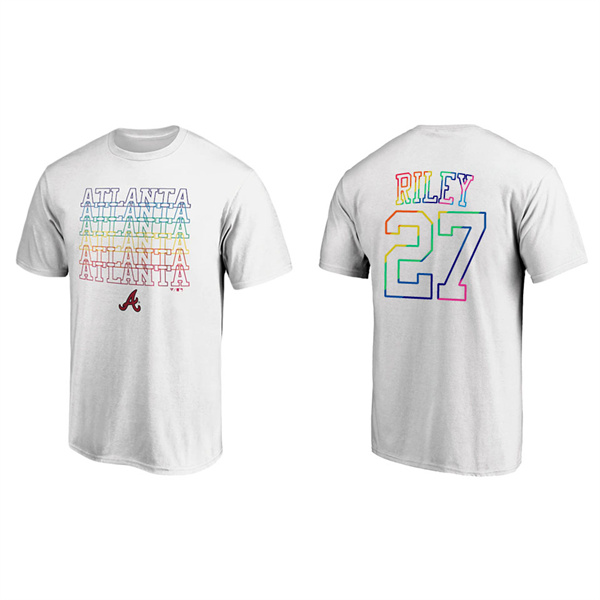 Austin Riley Atlanta Braves White Logo City Pride T-Shirt