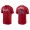 Men's Atlanta Braves Abraham Almonte Red Name & Number Nike T-Shirt