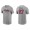 Men's Atlanta Braves Austin Riley Gray Name & Number Nike T-Shirt