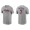 Men's Atlanta Braves Dansby Swanson Gray Name & Number Nike T-Shirt