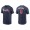 Men's Atlanta Braves Eddie Rosario Navy Name & Number Nike T-Shirt