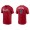 Men's Atlanta Braves Eddie Rosario Red Name & Number Nike T-Shirt