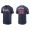 Men's Atlanta Braves Guillermo Heredia Navy Name & Number Nike T-Shirt