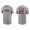 Men's Atlanta Braves Joc Pederson Gray Name & Number Nike T-Shirt