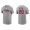 Men's Atlanta Braves Marcell Ozuna Gray Name & Number Nike T-Shirt