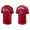 Men's Atlanta Braves Sean Newcomb Red Name & Number Nike T-Shirt