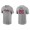 Men's Atlanta Braves Stephen Vogt Gray Name & Number Nike T-Shirt