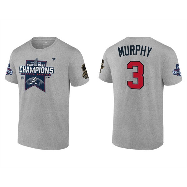 Dale Murphy Atlanta Braves Gray 2021 World Series Champions Locker Room T-Shirt
