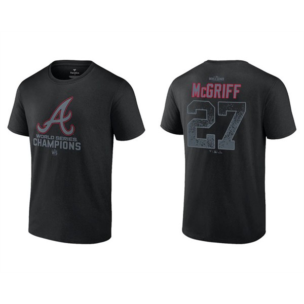 Fred McGriff Men's Atlanta Braves Black 2021 World Series Champions T-Shirt