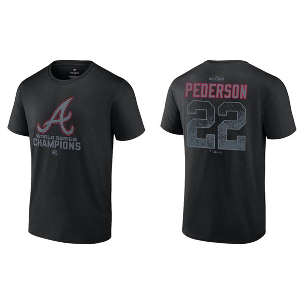 Joc Pederson Men's Atlanta Braves Black 2021 World Series Champions T-Shirt