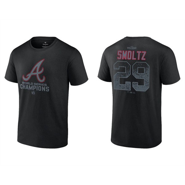John Smoltz Men's Atlanta Braves Black 2021 World Series Champions T-Shirt
