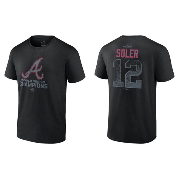 Jorge Soler Men's Atlanta Braves Black 2021 World Series Champions T-Shirt