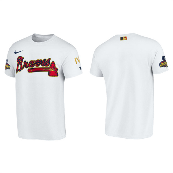 Men's Atlanta Braves White 2022 Gold Program T-Shirt