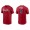 Men's Atlanta Braves Manny Pina Red Name & Number Nike T-Shirt