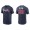 Men's Atlanta Braves Matt Olson Navy Name & Number Nike T-Shirt