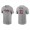 Men's Atlanta Braves Orlando Arcia Gray Name & Number Nike T-Shirt