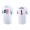 Ozzie Albies Atlanta Braves White Americana Flag T-Shirt
