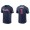 Ozzie Albies Atlanta Braves Navy 2021 World Series Champions T-Shirt