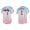 Ozzie Albies Atlanta Braves Pro Standard Ombre T-Shirt Blue Pink