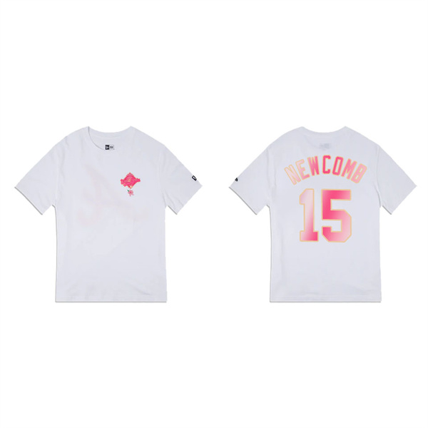 Sean Newcomb Atlanta Braves White Blossoms T-Shirt