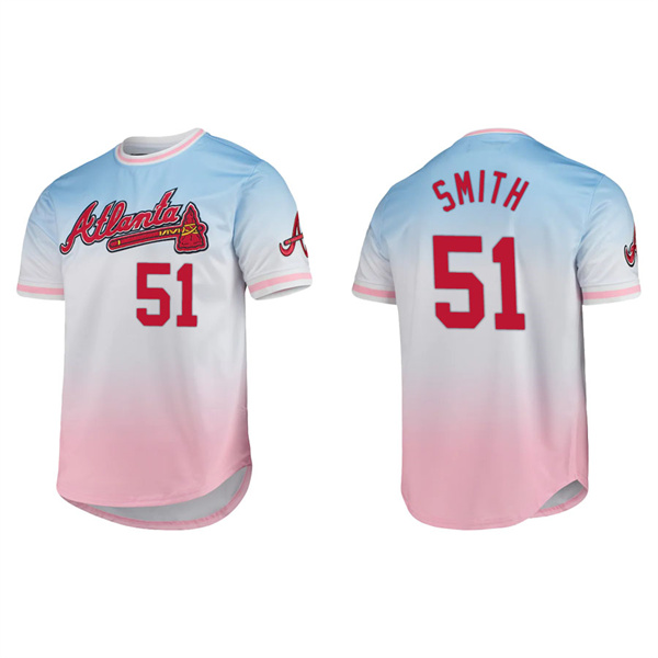 Will Smith Atlanta Braves Pro Standard Ombre T-Shirt Blue Pink