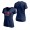 Women's Atlanta Braves Fanatics Branded Navy 2022 MLB Spring Training Grapefruit League Horizon Line V-Neck T-Shirt