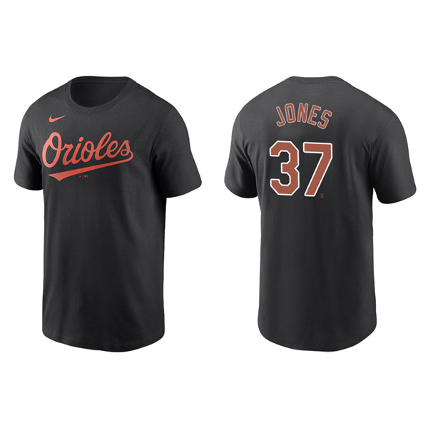 Men's Jahmai Jones Baltimore Orioles Black Name & Number Nike T-Shirt